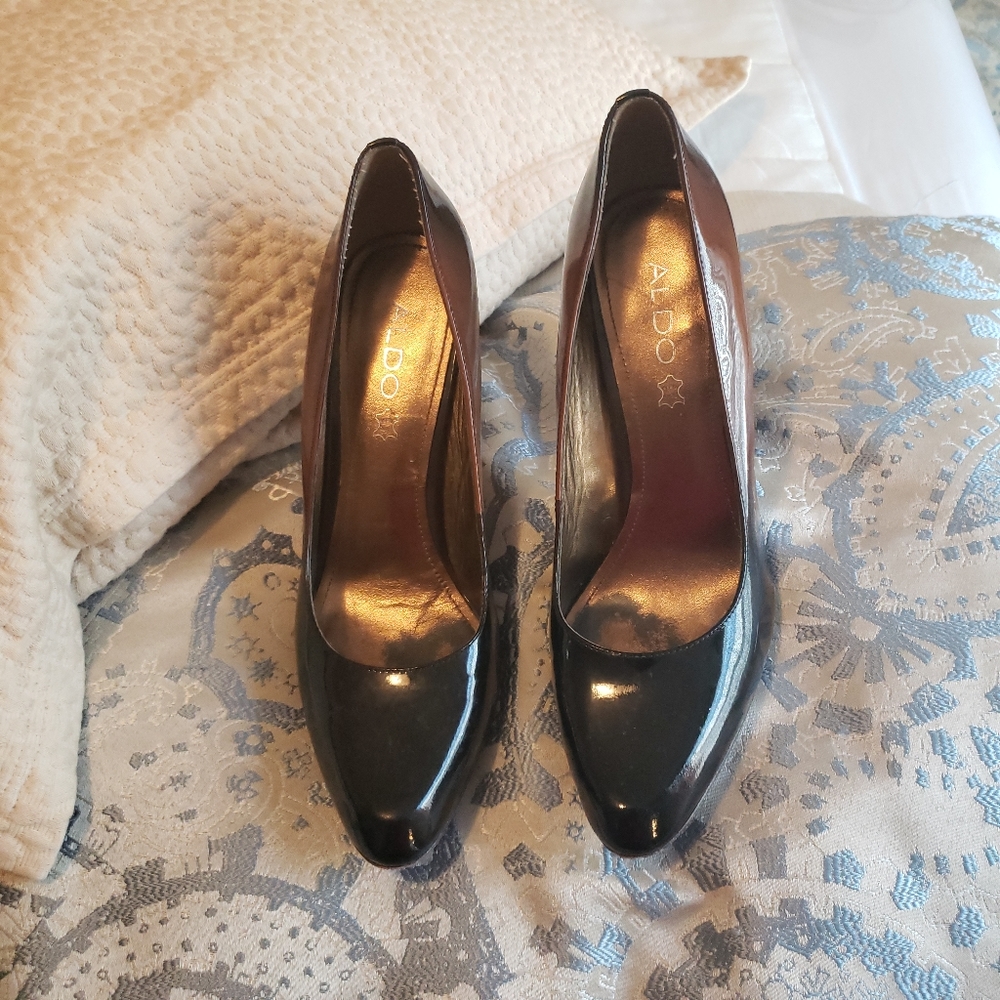 Aldo Ombre Brown Leather Heels 41